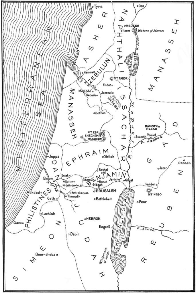 map of Israel – The Scripture Says