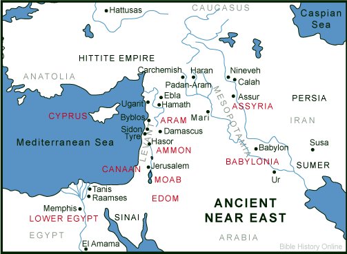 26 Tyre Map Ancient Near East 