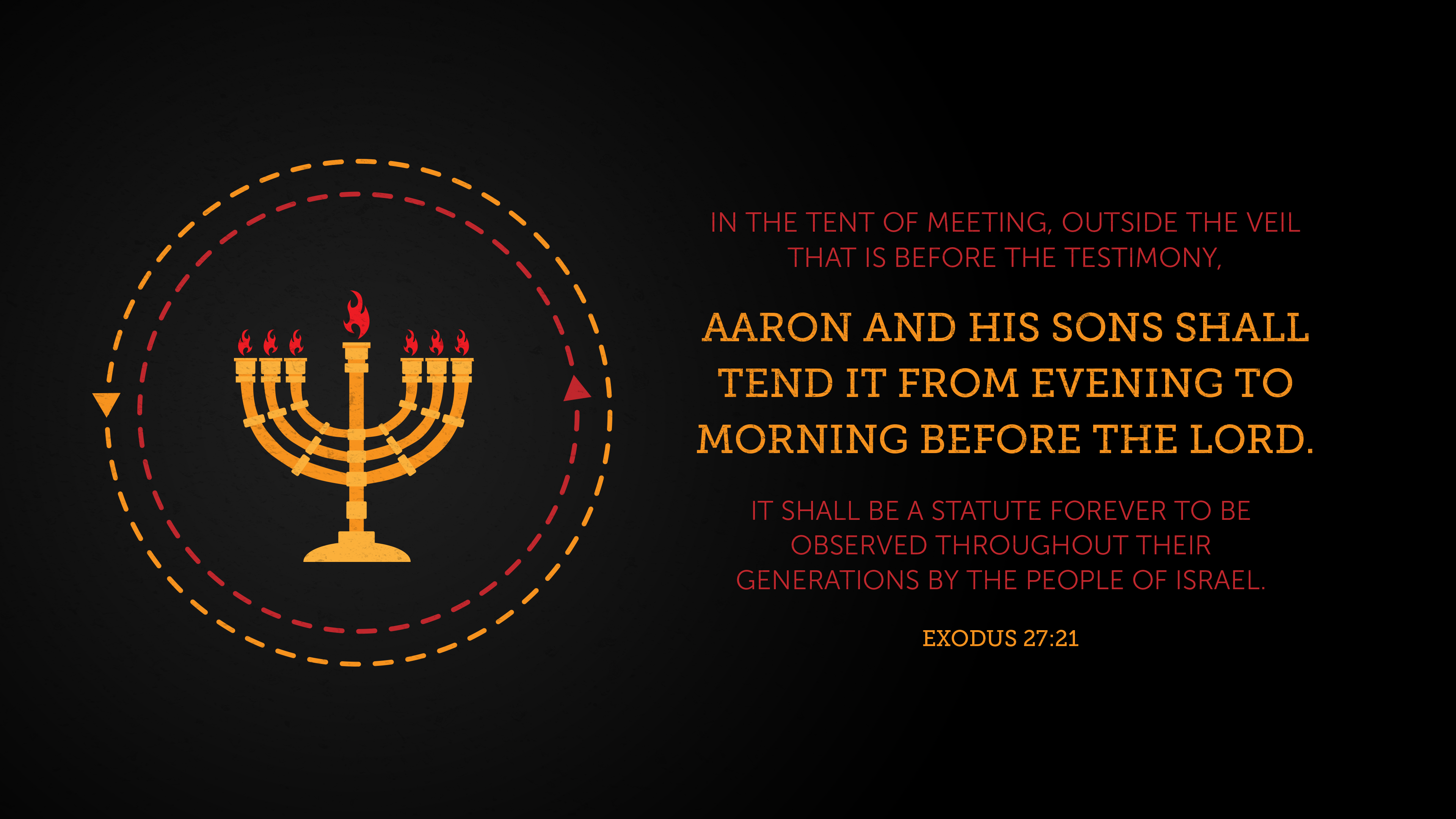 Bible Art Exodus 25 27 Aaron And His Sons Shall Tend It From Evening To