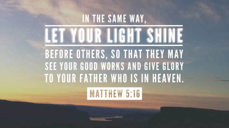 Bible Art Matthew 5-6 Let Your Light Shine Before Others – The ...